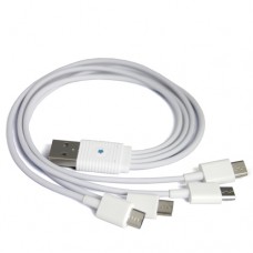1 for 4 USB Cable - White